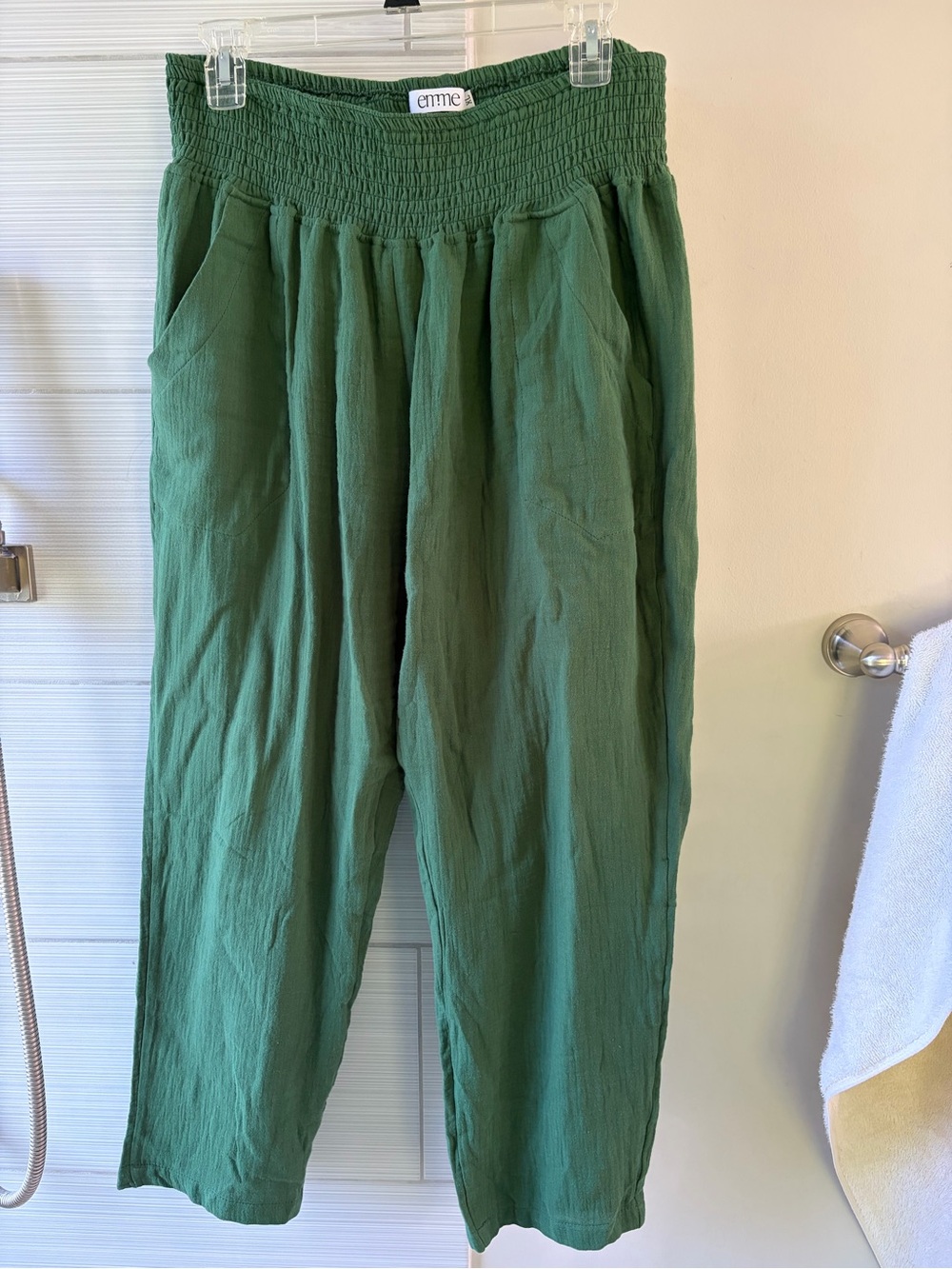 Emme Mama 100% cotton everyday breeze pant in cotton gauze XL